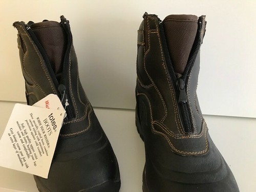Boots Men size 7 M leather brown New - Picture 3 of 9