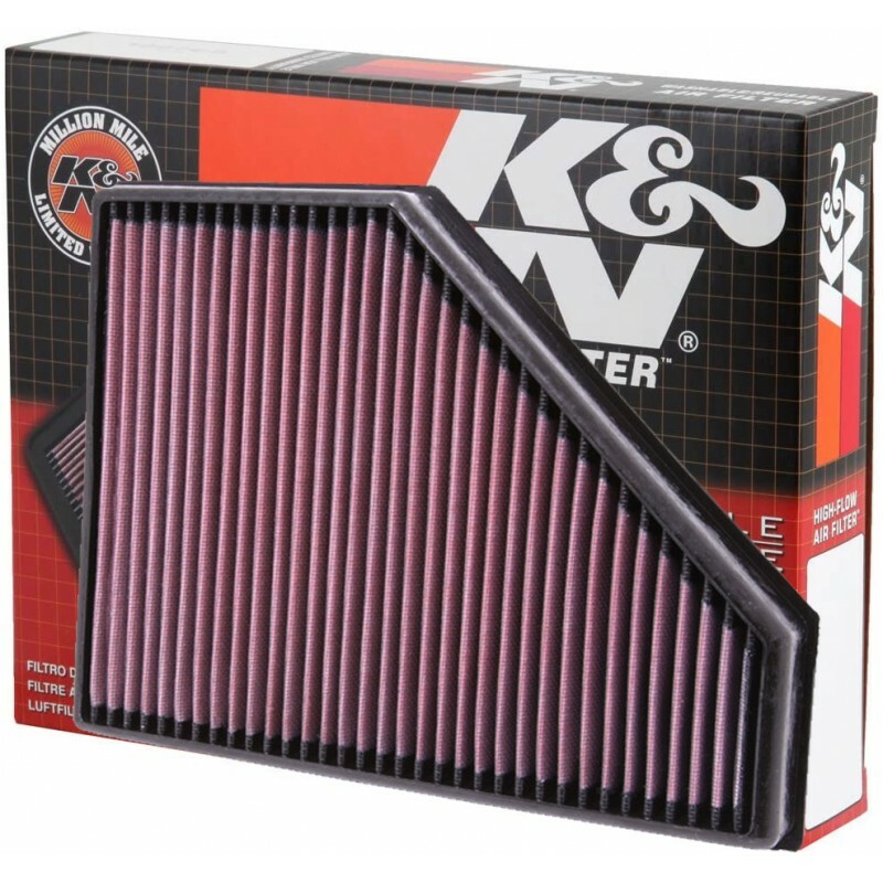 K&N E-2427 Car Replacement Air Filters, Washable and Reusable