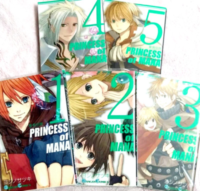 PRINCESS of MANA Vol.1-5 Complete Full Set Japanese Manga Comics