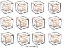 36x Pro-Mold Baseball Cube Ball Holder Display w/ Stand 5 Year UV Safe Full Case