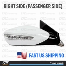 2011-2015 Hyundai Sonata Hybrid R Passenger Mirror OEM Part#7620-4R030 White