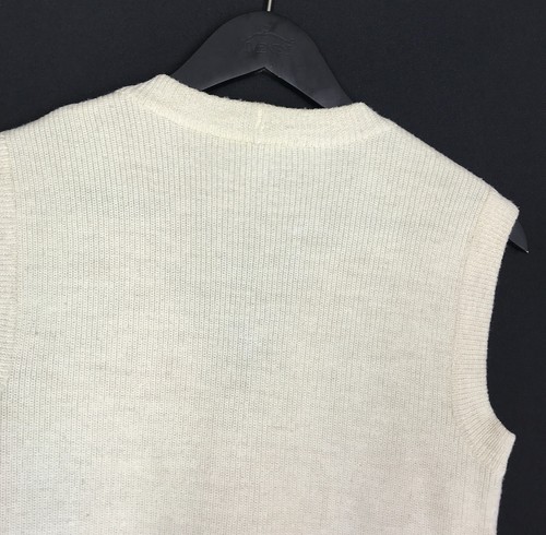 Men's Hermes Paris Jessy Wool Vest Sleeveless Button Tank Top Gilet Size 38 / S - Picture 8 of 8