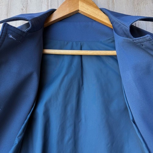 Vintage Forecaster of Boston Trench Coat Blue Jacket Womens 9/10 (fits size S) - Picture 9 of 12