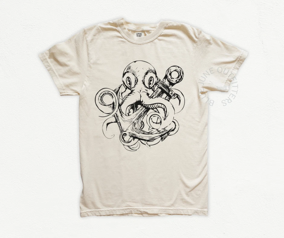 OCTOPUS ANCHOR | COMFORT COLORS® SALT LIFE SAILOR TEE