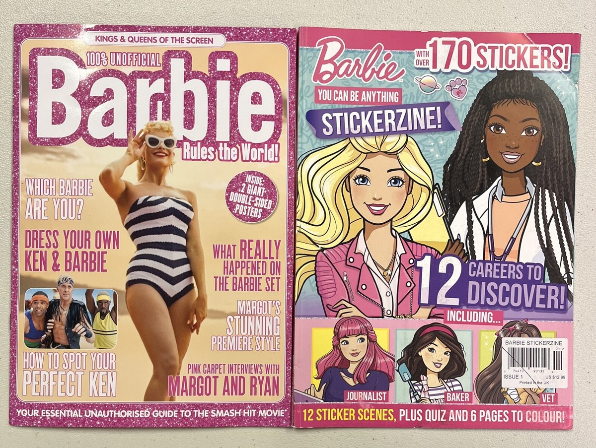 BARBIE RULES The WORLD Special Edition 2 POSTERS And Stickerzine