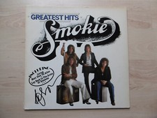 Chris Norman Autograph Signed LP Cover "Smokie - Greatest Hits" Vinyl