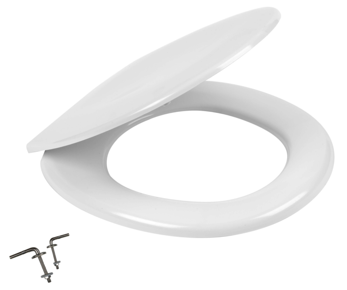 Roca Laura Wc Toilet Seat & Cover Standard Hinges 8013U0004 White 'New' - Image 3