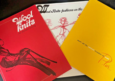 3 1960s Sewing Educational Pamphlets Lot: Sewing Wool Knit Fabrics