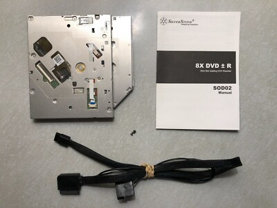   SilverStone SOD02 Slim Slot loading DVD Rewriter for ITX cases 8x +/-R