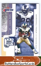 2001 Fleer Game Time #14 Marshall Faulk Extra