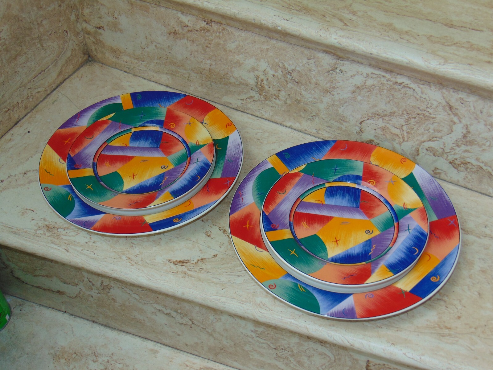 Of 2 Sango Tango 4915 Dining Sets Dinnerware 2 Salad 2 Dinne