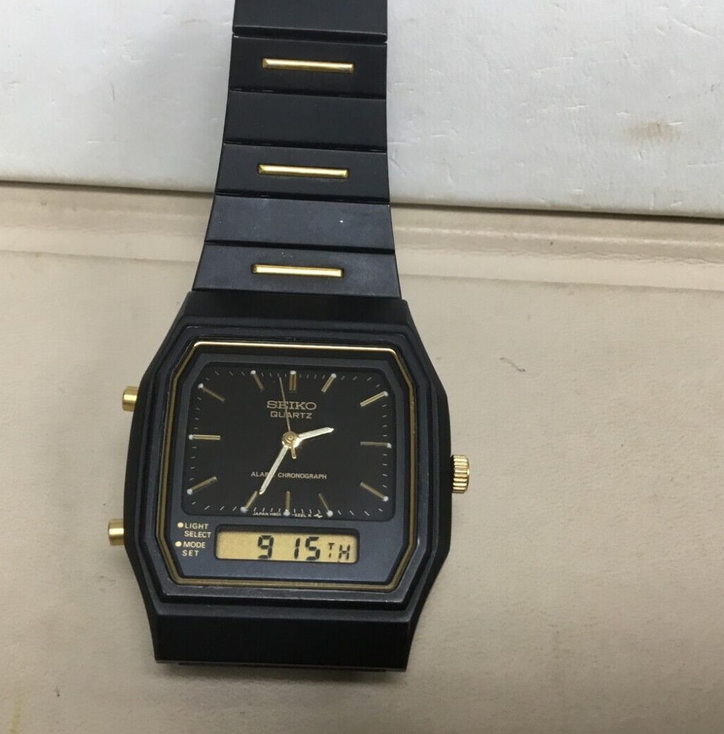 SEIKO DUAL TIME CHRONOGRAPH ALARM H601-5260 QUARTZ | eBay SEIKO DUAL TIME CHRONOGRAPH ALARM H601-5260 QUARTZ | eBay