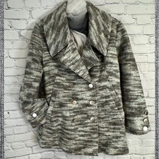 Misha Nonoo Tweed Eva Peacoat Jacket