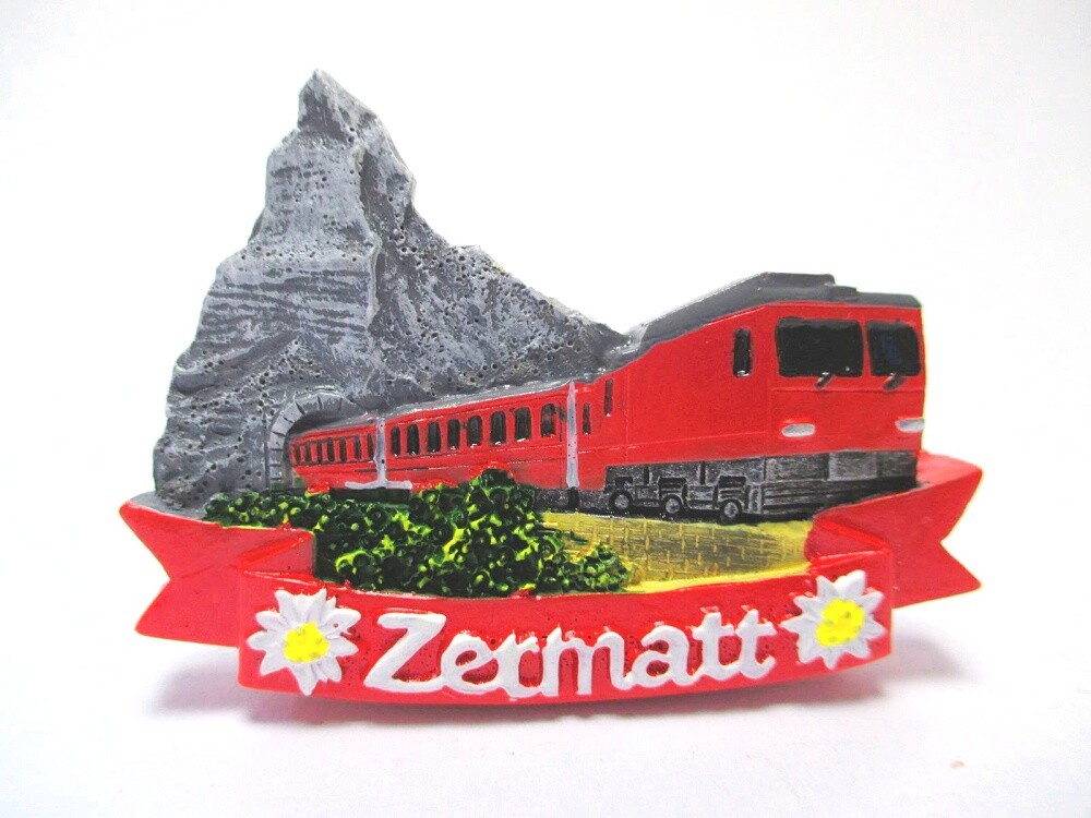Matterhorn Magnet Zermatt Mountains Souvenir 7 cm Switzerland Poly (1056)