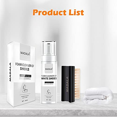 Shoe Cleaner Kit Sneaker Tennis Leather White Shoes Cleaning Foam All Footwear