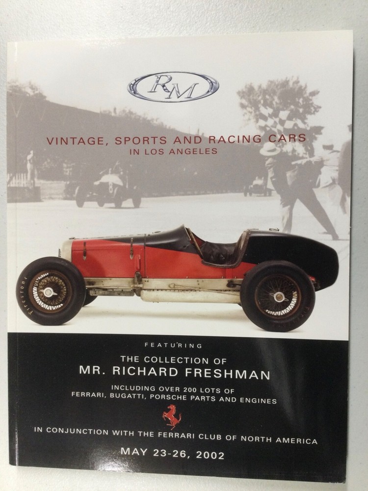 RM Auction Catalog 2002 Vintage, Sports and Racing Cars Freshman Collection