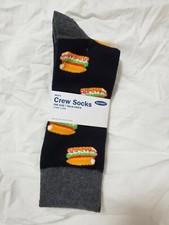 Cheeseburger Dress/Crew Socks Adult