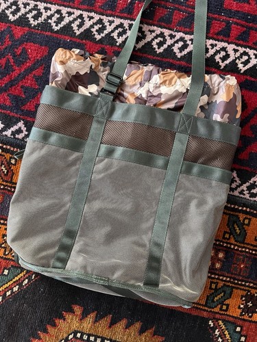 George Gina & Lucy GG&L Tech Panel Camo Mesh "Awesometric" Military Y2K Tote Bag - Picture 16 of 17