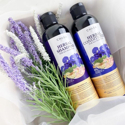 Chaba Herbal Shampoo + Conditioner + Hair Tonic Serum Growth Treatment SET 3 pcs - Picture 2 of 18