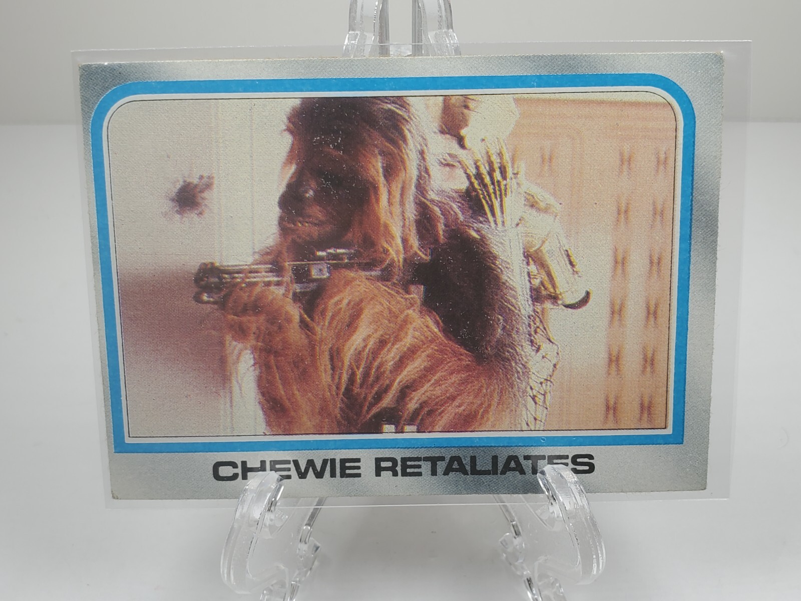 Chewie Retaliates #249 1980 Star Wars: Empire Strikes Back trading card — raw and PSA graded price guide