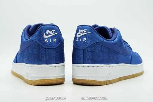NIKE AIR FORCE 1 LOW USED SIZE 10 CLOT SILK GAME ROYAL WHITE CJ5290-400 - Picture 5 of 7