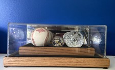 1996 World Series Ball With 1 Oz Coin And Waterford Crystal Commemorative Ball