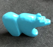 Zuni Turquoise Bear Fetish by *SIGNED* TQ New 8410