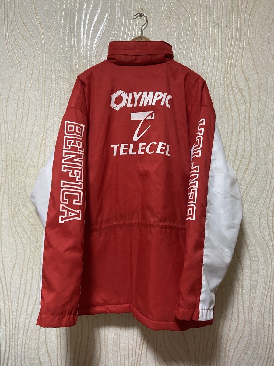 SL BENFICA 1990s FOOTBALL SOCCER COAT JACKET OLYMPIC sz XL MEN | eBay
