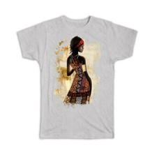 Gift T-Shirt : African Woman Ethnic Art Black Culture Ethno