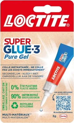 LOCTITE Sekundenkleber Gel 3g – Tropffrei & Stark Alleskleber für Haushalt & Reparatur