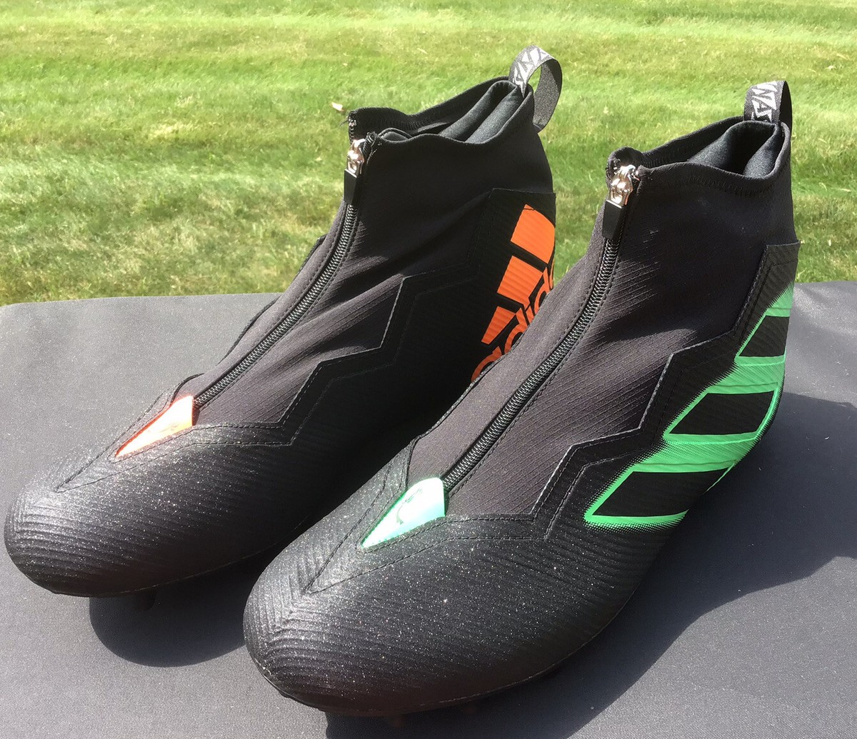 New Adidas Nasty 2.0 X Football Cleats Miami Hurricanes Colors