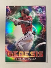 2021 Bowman Draft Jordan Lawlar Genesis Chrome Green Refractor DBacks # /99