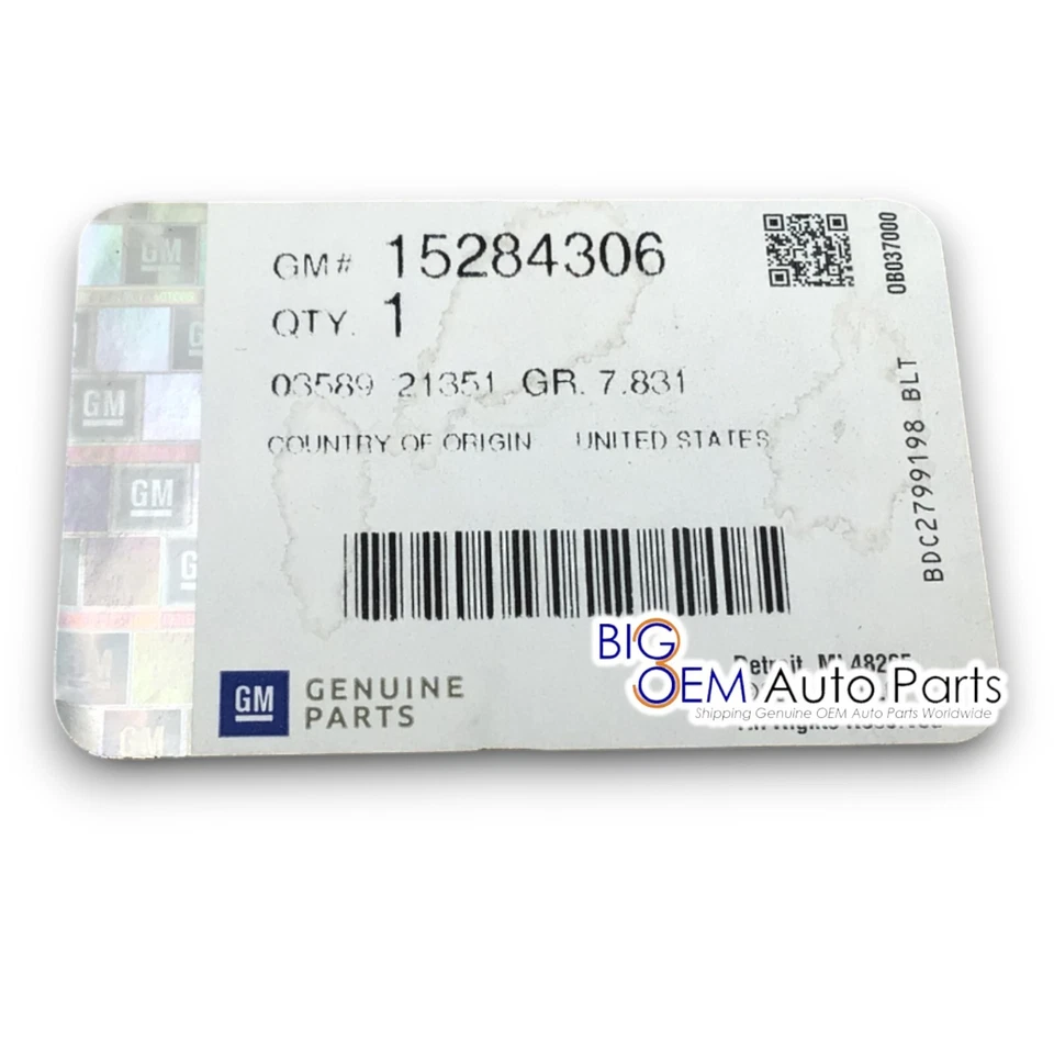 Parachoques trasero cromado GMC Sierra Chevrolet Silverado pasajero mitad 15284306 OEM Foto 3 de 4