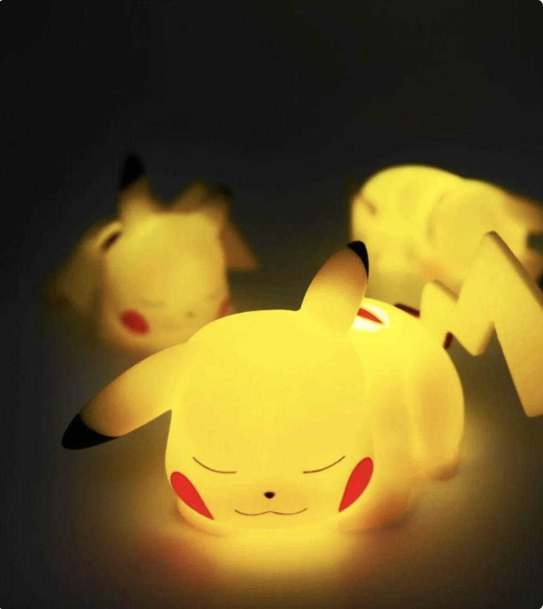 Pokemon Night Light Cute Kids Bedroom LED Sleeping Pikachu