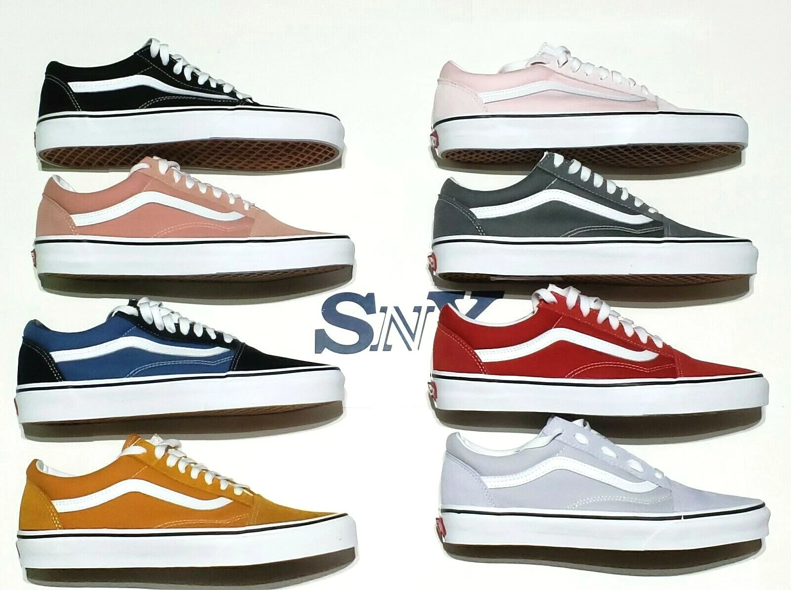 Vans Old Skool Classic Suede Men's Sneakers Low Top Shoes Multi-Color All Sizes