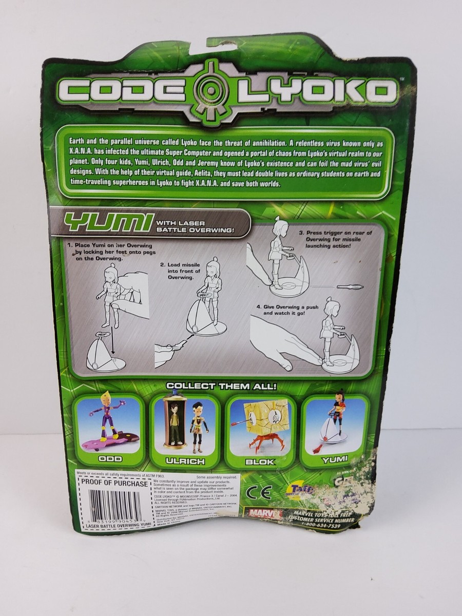 Code Lyoko Marvel Toys Cartoon Network 2006 YUMI Action Figure
