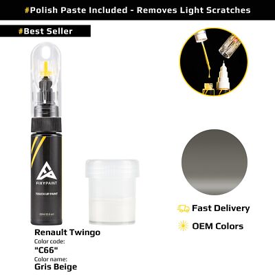 Touch up Paint for Renault Twingo Code: C66 Gris Beige