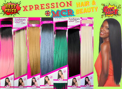 Sleek Fashion Idol 101 Hot Yaki Weave Echthaarverlängerung 10'' Zoll UK Verkäufer