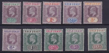 GOLD COAST 1902 GVI Complete set of 10 to - 34660