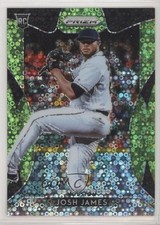 2019 Panini Prizm Tier II Lime Green Donut Circle 174/199 Josh James #160 2b2
