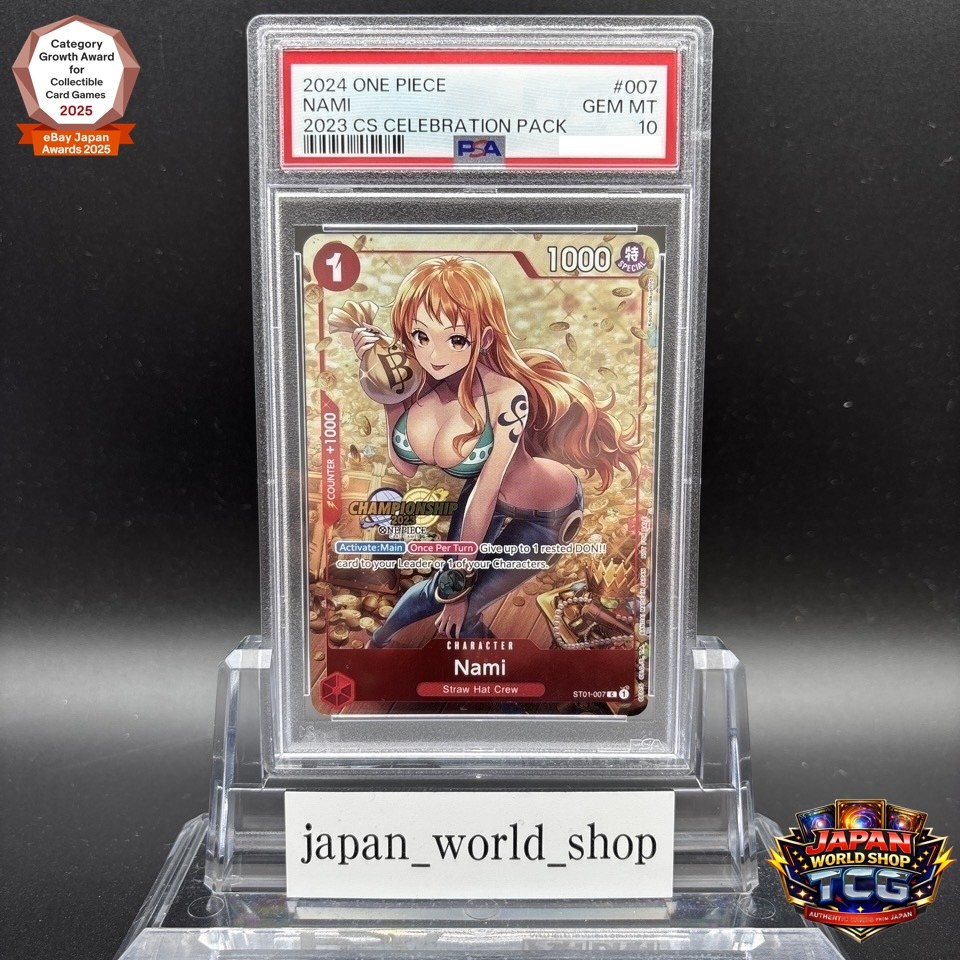 PSA 10 Nami ST01-007 Championship 2023 Celebration Pack One Piece