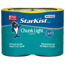 StarKist chunk light tuna in water, 5 oz, 8 Cans FREE SHIPPING.
