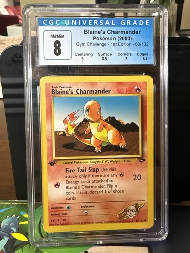 Blaine's Charmander (Unlimited) graded CGC 8 for sale on eBay