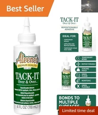 Versatile Aleene's Tack-It Over & Over 4oz Glue - Perfect for Creative Projects