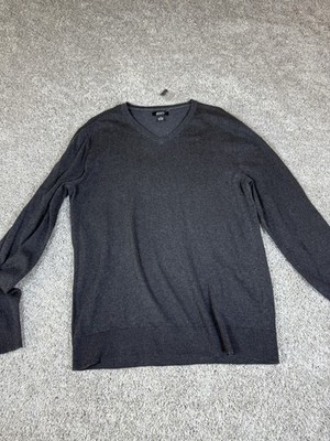 ALFANI Men's Gray Cotton Blend V-Neck Sweater NWT Medium