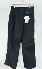 NWT Slalom Womens Snow Pants Black Solid Side Zip Weather Guard Stretch Size M