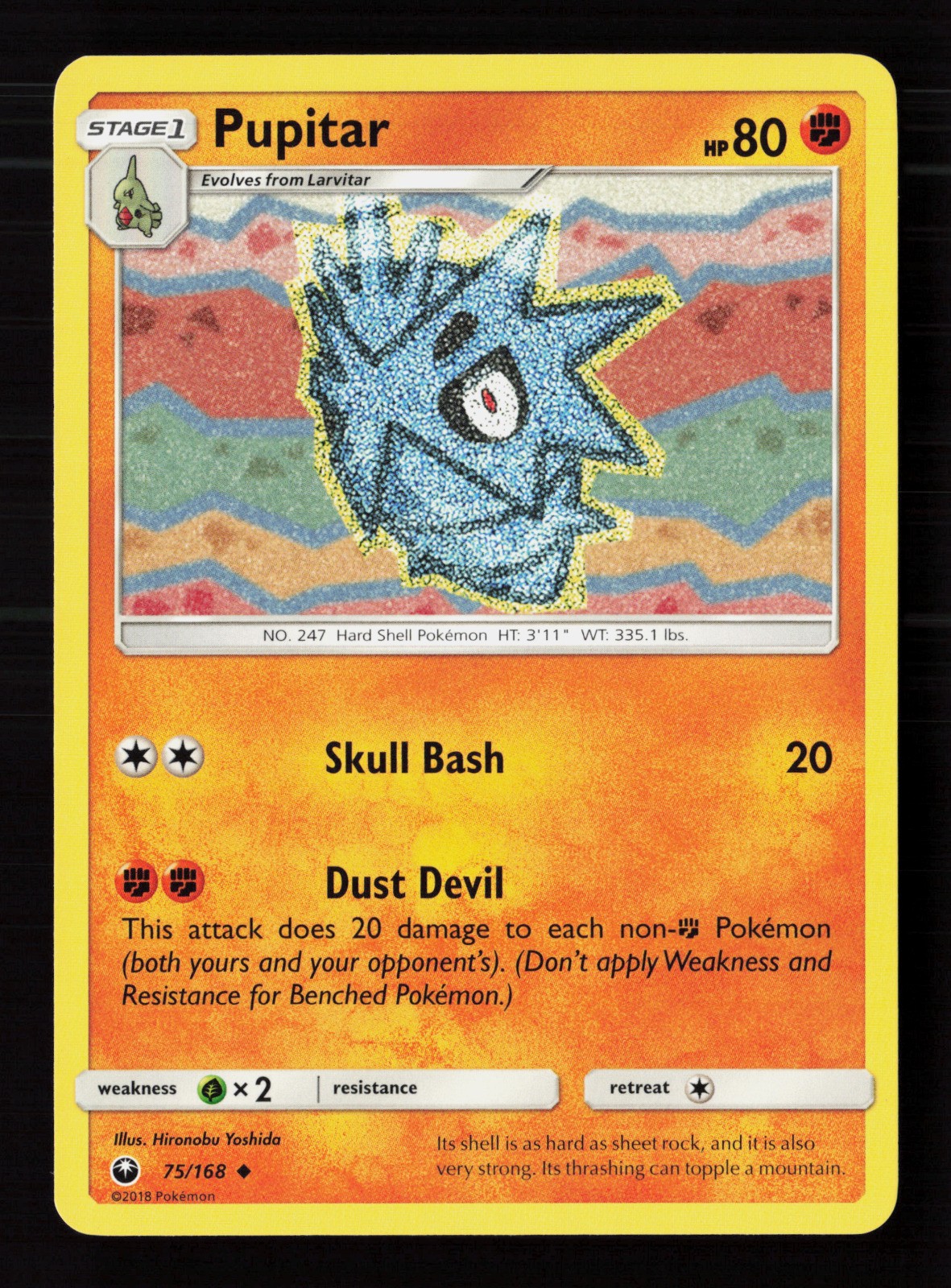 Pupitar 75/168 Pokemon TCG SM - Celestial Storm MP