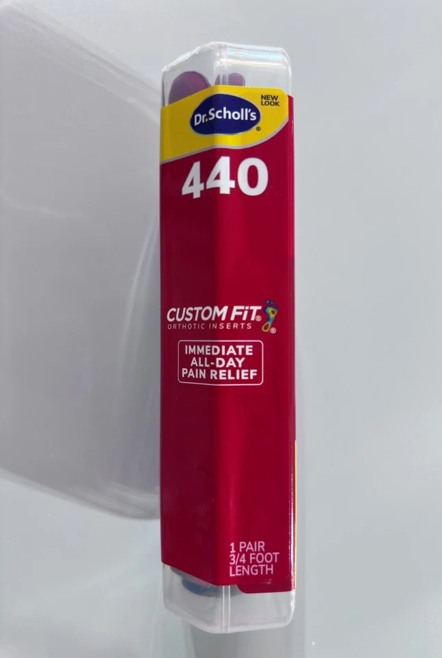 Insertos ortopédicos Dr. Scholls CF 440 ajuste personalizado - rojo nuevo sellado Foto 3 de 4