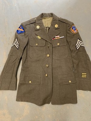 HOUSTON FAR EAST AIR FORCE ミリタリージャケット WWII US Army Air Force Class A Dress Jacket Sergeant Far East 13th