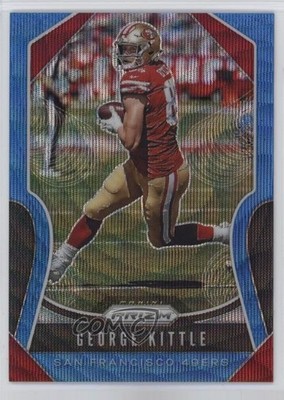2019 Panini Prizm Blue Wave Prizm 3/199 George Kittle #251 11p9